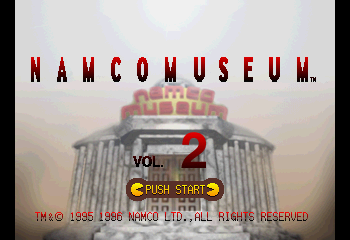 Namco Museum Vol. 2 Title Screen